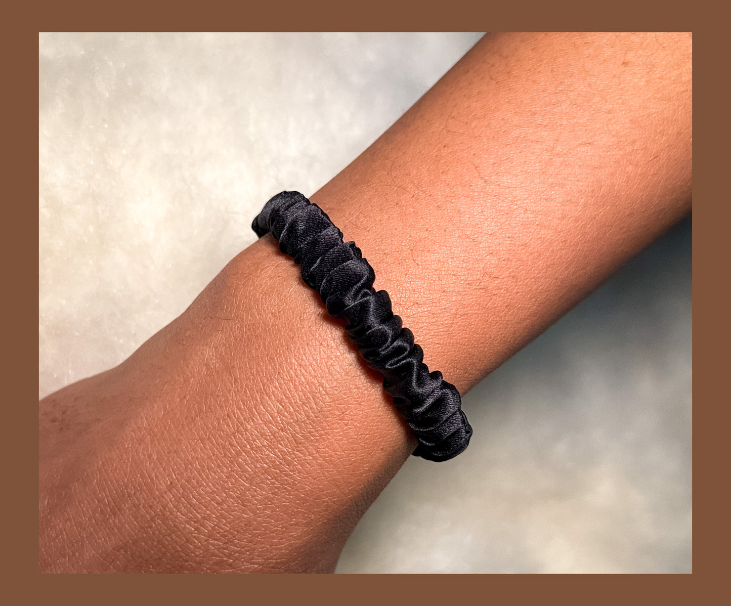 Black Skinny Scrunchies